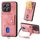 Custodia per cellulare in pelle pieghevole con portafoglio per carte retrò per Honor X8b con cinturino (rosa) Custodia per cellulare in pelle pieghevole con portafoglio per carte retrò per Honor X8b con cinturino (rosa)