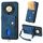 Custodia per cellulare in pelle pieghevole con portafoglio retrò per Honor X9b con cinturino (blu) Custodia per cellulare in pelle pieghevole con portafoglio retrò per Honor X9b con cinturino (blu)