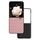 Custodia per telefono in PU con struttura intrecciata con cornice nera per Honor Magic V Flip (rosa) Custodia per telefono in PU con struttura intrecciata con cornice nera per Honor Magic V Flip (rosa)