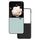 Custodia per telefono in PU con struttura intrecciata con cornice nera per Honor Magic V Flip (verde chiaro) Custodia per telefono in PU con struttura intrecciata con cornice nera per Honor Magic V Flip (verde chiaro)
