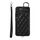 Per Samsung Galaxy S22+ 5G Custodia per cellulare con texture rombica con cordino corto (nero) Per Samsung Galaxy S22+ 5G Custodia per cellulare con texture rombica con cordino corto (nero)