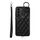 Per Samsung Galaxy S23+ 5G Custodia per cellulare con texture rombica con cordino corto (nero) Per Samsung Galaxy S23+ 5G Custodia per cellulare con texture rombica con cordino corto (nero)
