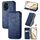 Custodia per telefono in pelle magnetica pressata a griglia cubica per Honor 200 (blu) Custodia per telefono in pelle magnetica pressata a griglia cubica per Honor 200 (blu)