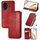 Custodia per telefono in pelle magnetica pressata con griglia cubica per Honor 200 Pro (rossa) Custodia per telefono in pelle magnetica pressata con griglia cubica per Honor 200 Pro (rossa)