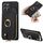 Custodia per telefono posteriore con cerniera verticale con anello in pelle incrociata per Honor X8b (nero) Custodia per telefono posteriore con cerniera verticale con anello in pelle incrociata per Honor X8b (nero)