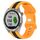 Per Garmin Approach S40 Cinturino per orologio in silicone bicolore con fibbia a farfalla da 20 mm (nero + giallo)