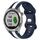 Per Garmin Approach S40 Cinturino per orologio in silicone bicolore con fibbia a farfalla da 20 mm (bianco + blu)