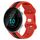 Per cinturino in silicone bicolore con fibbia a farfalla da 20 mm Garmin Forerunner 55 (rosso + nero)