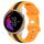 Per cinturino in silicone bicolore con fibbia a farfalla da 20 mm Garmin Venu (nero + giallo)