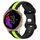 Per cinturino in silicone bicolore con fibbia a farfalla da 20 mm Garmin Venu (nero + verde) Per cinturino in silicone bicolore con fibbia a farfalla da 20 mm Garmin Venu (nero + verde)