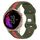 Per cinturino in silicone bicolore con fibbia a farfalla da 20 mm Garmin Venu (rosso + verde militare) Per cinturino in silicone bicolore con fibbia a farfalla da 20 mm Garmin Venu (rosso + verde militare)