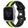 Per cinturino in silicone bicolore con fibbia a farfalla da 20 mm Garmin Venu SQ (nero + verde) Per cinturino in silicone bicolore con fibbia a farfalla da 20 mm Garmin Venu SQ (nero + verde)