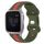 Per cinturino in silicone bicolore con fibbia a farfalla da 20 mm Garmin Venu SQ (rosso + verde militare) Per cinturino in silicone bicolore con fibbia a farfalla da 20 mm Garmin Venu SQ (rosso + verde militare)