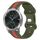 Per cinturino Garminmove Luxe 20mm con fibbia a farfalla in silicone bicolore (rosso + verde militare)