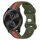 Per Garmin Garminmove Style 20mm Cinturino in silicone bicolore con fibbia a farfalla (rosso + verde militare) Per Garmin Garminmove Style 20mm Cinturino in silicone bicolore con fibbia a farfalla (rosso + verde militare)