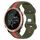 Cinturino per orologio in silicone bicolore con fibbia a farfalla da 20 mm per Garmin Forerunner 645 Music (rosso + verde militare) Cinturino per orologio in silicone bicolore con fibbia a farfalla da 20 mm per Garmin Forerunner 645 Music (rosso + verde militare)