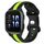 Per cinturino in silicone bicolore con fibbia a farfalla da 20 mm Garmin Forerunner Sq2 (nero + verde) Per cinturino in silicone bicolore con fibbia a farfalla da 20 mm Garmin Forerunner Sq2 (nero + verde)