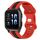 Per cinturino in silicone bicolore con fibbia a farfalla da 20 mm Garmin Forerunner Sq2 (rosso + nero) Per cinturino in silicone bicolore con fibbia a farfalla da 20 mm Garmin Forerunner Sq2 (rosso + nero)