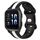 Per Garmin Forerunner Sq2 Music Cinturino per orologio in silicone bicolore con fibbia a farfalla da 20 mm (nero + bianco) Per Garmin Forerunner Sq2 Music Cinturino per orologio in silicone bicolore con fibbia a farfalla da 20 mm (nero + bianco)