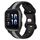 Per Garmin Forerunner Sq2 Music Cinturino per orologio in silicone bicolore con fibbia a farfalla da 20 mm (nero + grigio) Per Garmin Forerunner Sq2 Music Cinturino per orologio in silicone bicolore con fibbia a farfalla da 20 mm (nero + grigio)