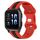 Per Garmin Forerunner Sq2 Music Cinturino per orologio in silicone bicolore con fibbia a farfalla da 20 mm (rosso + nero) Per Garmin Forerunner Sq2 Music Cinturino per orologio in silicone bicolore con fibbia a farfalla da 20 mm (rosso + nero)