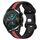 Per Huawei Watch GT2 42mm 20mm Cinturino in silicone bicolore con fibbia a farfalla (nero + rosso) Per Huawei Watch GT2 42mm 20mm Cinturino in silicone bicolore con fibbia a farfalla (nero + rosso)