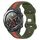 Per Huawei Watch 2 Cinturino in silicone bicolore con fibbia a farfalla da 20 mm (rosso + verde militare) Per Huawei Watch 2 Cinturino in silicone bicolore con fibbia a farfalla da 20 mm (rosso + verde militare)
