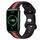 For Honor Watch ES Cinturino in silicone bicolore con fibbia a farfalla da 20 mm (nero + rosso) For Honor Watch ES Cinturino in silicone bicolore con fibbia a farfalla da 20 mm (nero + rosso)