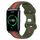 For Honor Watch ES Cinturino in silicone bicolore con fibbia a farfalla da 20 mm (rosso + verde militare) For Honor Watch ES Cinturino in silicone bicolore con fibbia a farfalla da 20 mm (rosso + verde militare)