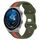 Per Huawei Watch GT3 Pro 46mm 20mm Cinturino in silicone bicolore con fibbia a farfalla (rosso + verde militare) Per Huawei Watch GT3 Pro 46mm 20mm Cinturino in silicone bicolore con fibbia a farfalla (rosso + verde militare)