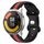 Per Xiaomi MI Watch Color 2 22mm Cinturino in silicone bicolore con fibbia a farfalla (nero + rosso)