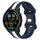Per Xiaomi MI Watch Sport 22mm Cinturino in silicone bicolore con fibbia a farfalla (bianco + blu)