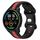Per Xiaomi MI Watch Color 22mm Butterfly Buckle Cinturino in silicone bicolore (nero + rosso) Per Xiaomi MI Watch Color 22mm Butterfly Buckle Cinturino in silicone bicolore (nero + rosso)