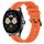 Per Huawei Watch Buds Cinturino in silicone a strisce concave da 22 mm (arancione)