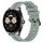 Per Huawei Watch Buds Cinturino in silicone a strisce concave da 22 mm (verde grigiastro) Per Huawei Watch Buds Cinturino in silicone a strisce concave da 22 mm (verde grigiastro)