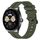 Per Huawei Watch Buds Cinturino in silicone a strisce concave da 22 mm (verde militare) Per Huawei Watch Buds Cinturino in silicone a strisce concave da 22 mm (verde militare)