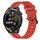 Per Huawei Watch GT Runner 22mm cinturino in silicone a strisce concave (rosso) Per Huawei Watch GT Runner 22mm cinturino in silicone a strisce concave (rosso)