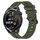 Per Huawei Watch GT Runner 22mm cinturino in silicone a strisce concave (verde militare) Per Huawei Watch GT Runner 22mm cinturino in silicone a strisce concave (verde militare)
