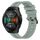 Per Huawei Watch GT 2E Cinturino Slicone a strisce concave da 22 mm (verde grigiastro) Per Huawei Watch GT 2E Cinturino Slicone a strisce concave da 22 mm (verde grigiastro)