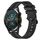 Per Huawei GT2 46mm 22mm cinturino in silicone a strisce concavo (nero)