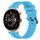 Per Huawei Watch GT3 42mm 20mm cinturino in silicone a strisce concave (cielo blu) Per Huawei Watch GT3 42mm 20mm cinturino in silicone a strisce concave (cielo blu)
