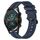 Per Huawei Watch GT2 42mm 20mm cinturino in silicone a strisce concavo (blu navy) Per Huawei Watch GT2 42mm 20mm cinturino in silicone a strisce concavo (blu navy)
