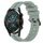 Per Huawei Watch GT2 42mm 20mm cinturino in silicone a strisce concave (verde grigiastro) Per Huawei Watch GT2 42mm 20mm cinturino in silicone a strisce concave (verde grigiastro)