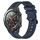 Per Huawei Watch 2 Cinturino Slicone a strisce concave da 20 mm (blu navy) Per Huawei Watch 2 Cinturino Slicone a strisce concave da 20 mm (blu navy)