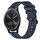 Per Garmin Vivomove Sport cinturino in silicone a strisce concave da 20 mm (blu navy) Per Garmin Vivomove Sport cinturino in silicone a strisce concave da 20 mm (blu navy)