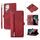 Per Samsung Galaxy S22 Ultra 5G Zipper Card Slot Buckle Wallet Custodia in pelle per telefono (rosso) Per Samsung Galaxy S22 Ultra 5G Zipper Card Slot Buckle Wallet Custodia in pelle per telefono (rosso)