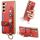 Custodia per telefono con cinturino per scheda e polsino con fiori stereoscopici per Samsung Galaxy S23+ 5G (rosso) Custodia per telefono con cinturino per scheda e polsino con fiori stereoscopici per Samsung Galaxy S23+ 5G (rosso)