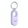 Per Samsung Galaxy SmartTag2 Tracker Custodia protettiva Custodia per PC con copertura completa con portachiavi, Colore: viola+bianco Per Samsung Galaxy SmartTag2 Tracker Custodia protettiva Custodia per PC con copertura completa con portachiavi, Colore: viola+bianco