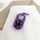 Per Samsung Galaxy SmartTag2 Custodia trasparente in TPU con motivo colorato (viola) Per Samsung Galaxy SmartTag2 Custodia trasparente in TPU con motivo colorato (viola)
