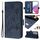 Per Samsung Galaxy S22 5G Custodia per telefono antifurto in pelle RFID rosa goffrata (blu scuro) Per Samsung Galaxy S22 5G Custodia per telefono antifurto in pelle RFID rosa goffrata (blu scuro)